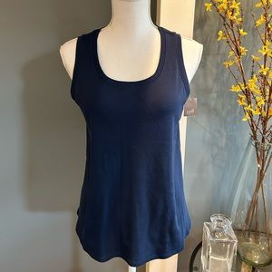 NWT~J Jill Navy Pima Top~Size Small Petite